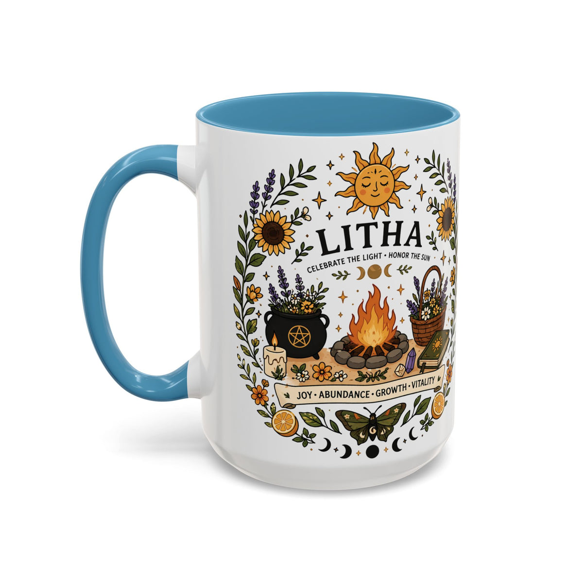 Litha Summer Solstice Mug | Celebrate Light, Abundance & Stories – The Readers Archives