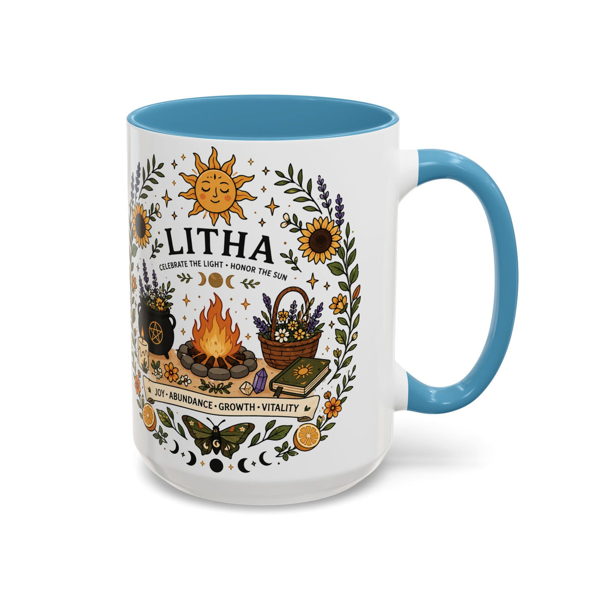 Litha Summer Solstice Mug | Celebrate Light, Abundance & Stories – The Readers Archives